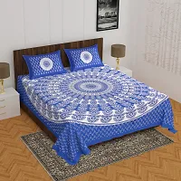 Beautiful Cotton Printed Bedsheet With Two Pillow Covers-thumb3