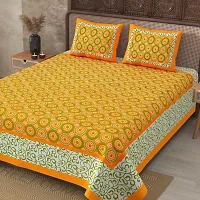 War Trade India Cotton Double Bedsheet Sanganeri Print with 2 Pillow Cover WTI_DNS.472-thumb3