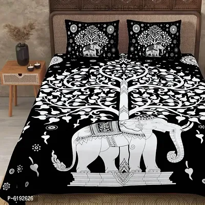 Beautiful Cotton Printed Bedsheet With Two Pillow Covers