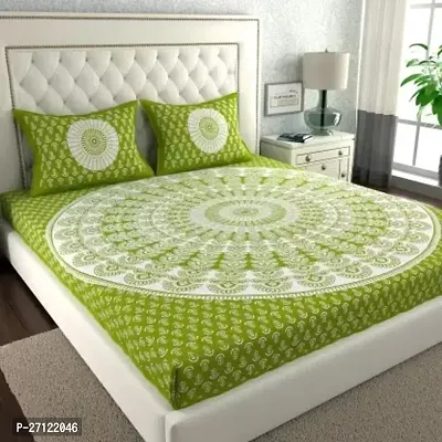 Fancy Cotton Printed Bedsheet With 2 Pillow Covers