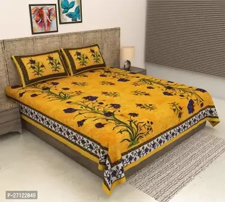 Fancy Cotton Printed Bedsheet With 2 Pillow Covers