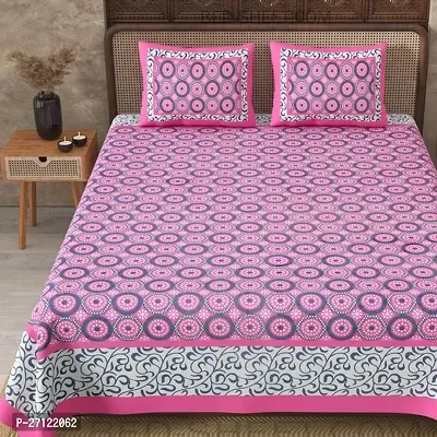 Fancy Cotton Printed Bedsheet With 2 Pillow Covers