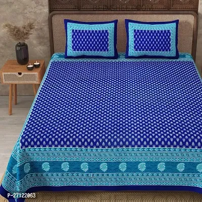 Fancy Cotton Printed Bedsheet With 2 Pillow Covers