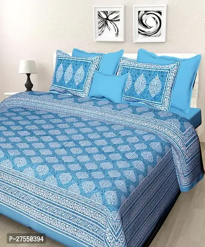 104TC Cotton Bedsheet With 2 Pillowcover