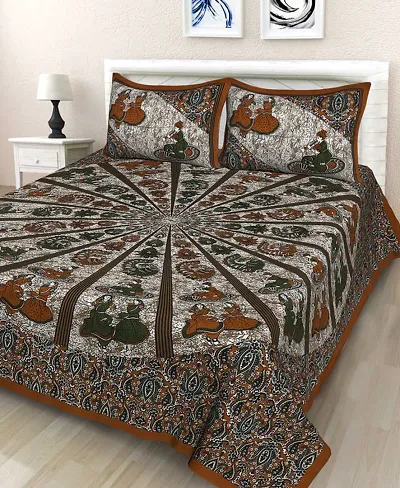 Cotton Printed Double Bedsheets (99*88 Inch) Vol 2