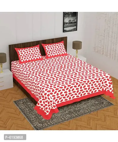 Beautiful Cotton Printed Bedsheet With Two Pillow Covers-thumb4