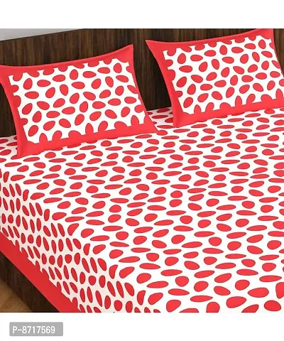 Stunning Cotton Jaipuri Printed Double Size Bedsheet With 2 Pillow Covers-thumb3