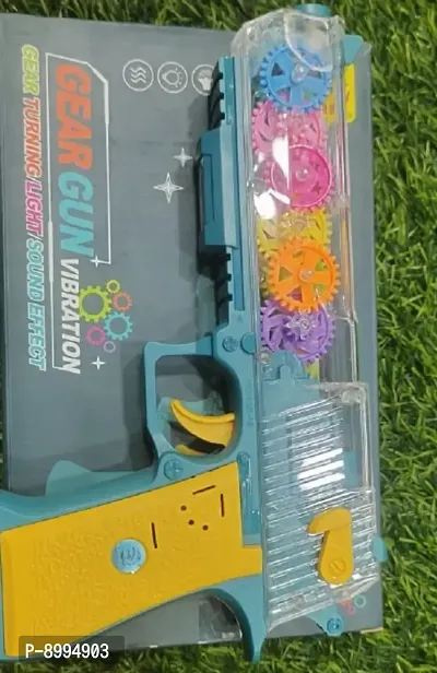 Plastic Material Gun Toy With Light Sound Effect and Music For Kids