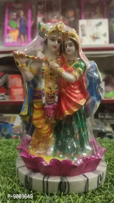Marble Material Lord Radha and Krishna Idol Statue For Pooja and Home Decor.