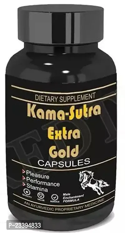 Kama Sutra Extra Gold 60 Capsule For Men , Black60 Capsules-thumb0