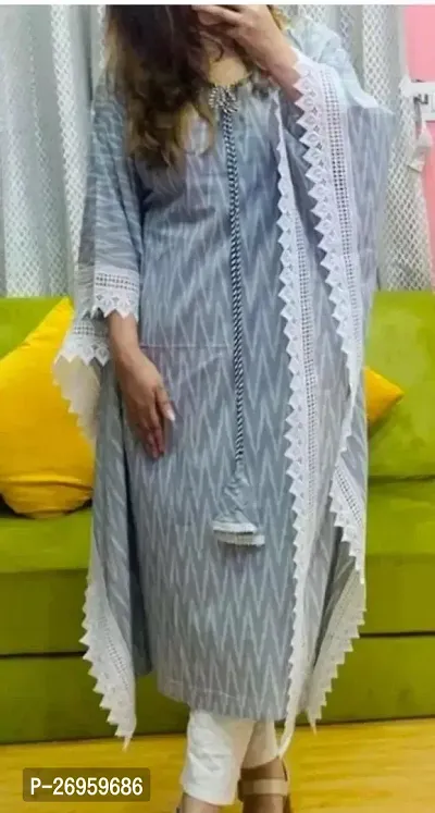 Stylish Grey Rayon Kaftan Kurta For Women-thumb0