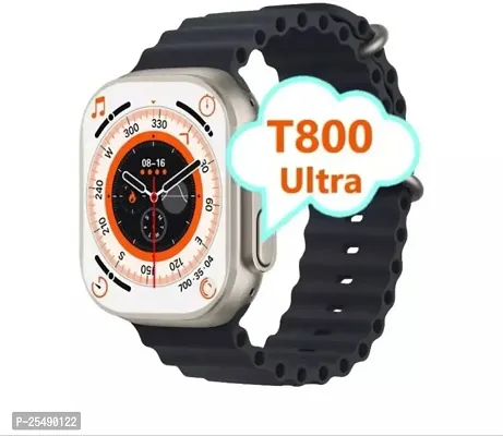 Stylish Fancy Designer Nikhilx T800 Ultra Black Smartwatch