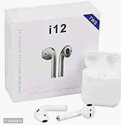 Stylish Headphone White In-ear Bluetooth Wireless Headphone-thumb0