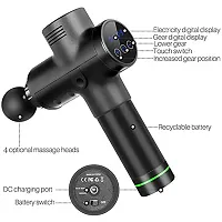 Muscle Body Massager Gun with 6-Speed, for Pain and Stress Relief with 4 Massage Head-thumb2