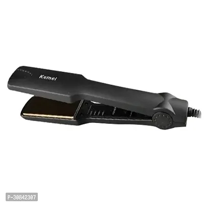 Quick  Easy Hair Styling with Ceramic Temperature Control Km-329 Hair Straightener(pack of 1)-thumb0