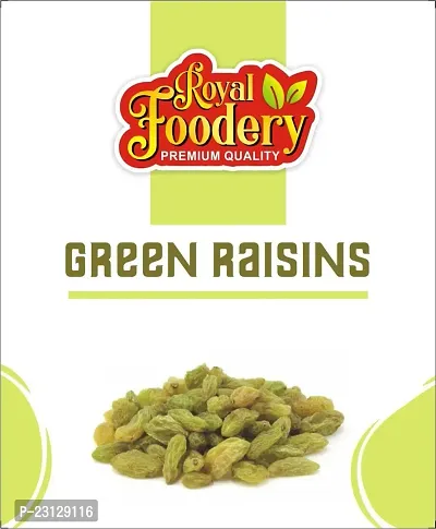 Royal Foodery 100% Natural Premium Green Raisins 500 Gram