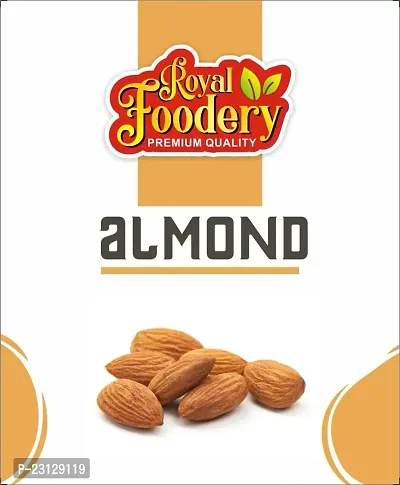 Royal Foodery 100% Natural Premium California Almonds 500Gram Value Pack Pouch-thumb0