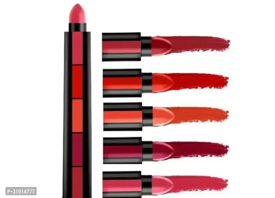 Long Lasting Matte Finish Non Drying 5 In 1 Lipstick- 7.5 G-thumb0