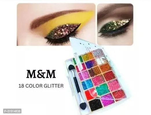 Long Lasting Attractive 18 Color Glitter Eyeshadow Palette-thumb0