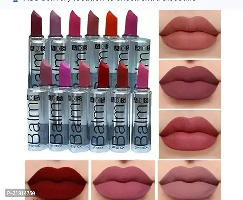 Waterproof Long Lasting Matte Balm Lipstick 12 Pieces Set-thumb0