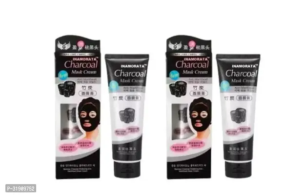 Classic Charcoal Face Mask Face Pack Peel Off Mask Blackhead Remova Mask Pack Of 2-thumb0