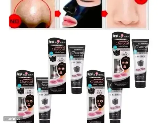 Classic Charcoal Face Mask Face Pack Peel Off Mask Blackhead Remova Mask Pack Of 4