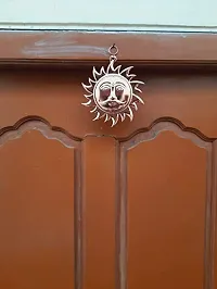 ASTROTALKS Copper Made Hanging Sun/Surya Idol for Vastu, Good Luck, Success and Prosperity, Positive Energy (18 cm) (Brown, Copper)-thumb3