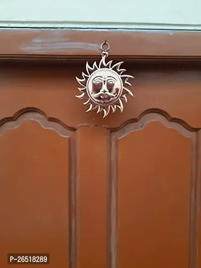 ASTROTALKS Copper Made Hanging Sun/Surya Idol for Vastu, Good Luck, Success and Prosperity, Positive Energy (18 cm) (Brown, Copper)-thumb4