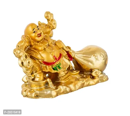 SIYARAM Lucky Laughing Buddha Pulling Big Potli-thumb0