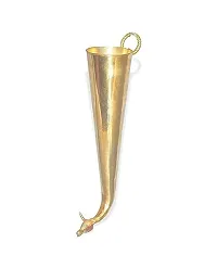 Siyaram Collections Brass Shringi for Puja/Rudrabhishek/Mahadev Puja/Shiv Pujan Size 8 inch (Golden, Brass)-thumb1