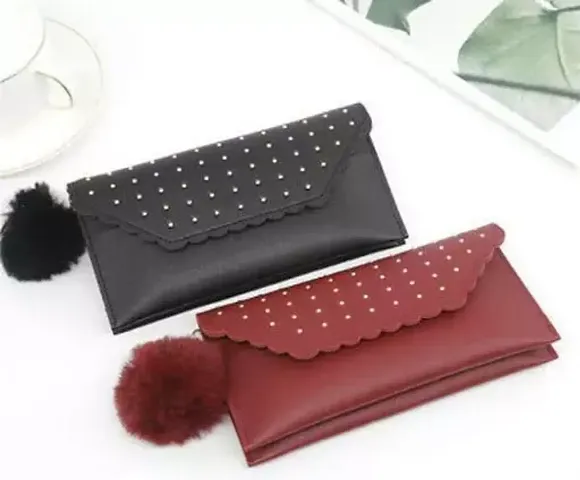 Stylish PU Clutch For Women Pack Of 2