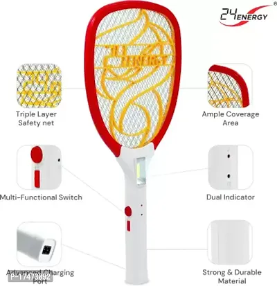 24 ENERGY Rechargeable LED Mosquito Bat/Swatter-thumb4