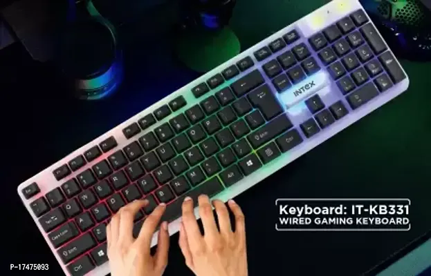 Intex IT-KB331 Wired USB Gaming Keyboard  (Black)-thumb0