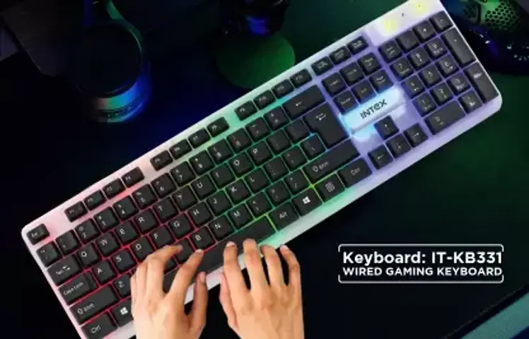 Intex IT-KB331 Wired USB Gaming Keyboard  (Black)