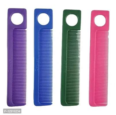 KGR Splash Small Comb For Men And Boys | Pack Of 4 | (Random Color)-thumb0