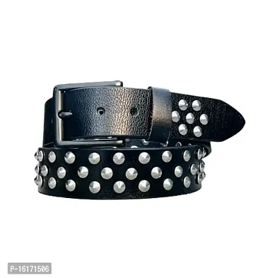 RichWings Casual Studded Genuine Leather Men's Belt-thumb0