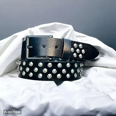 RichWings Casual Studded Genuine Leather Men's Belt-thumb4