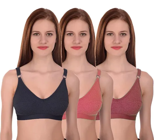 Inner Beauty Non Padded Non Wired Cotton Full Coverage Bra