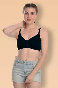 Inner Beauty Front Open Non-Padded Non-Wired Cotton Rich Bra-thumb1
