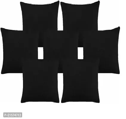 Stylish Black Velvet Cushion Covers Pack Of 7
