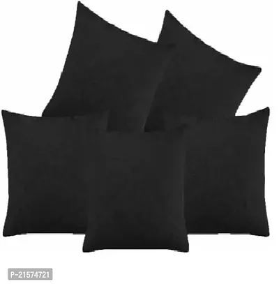 Stylish Black Velvet Cushion Covers Pack Of 5