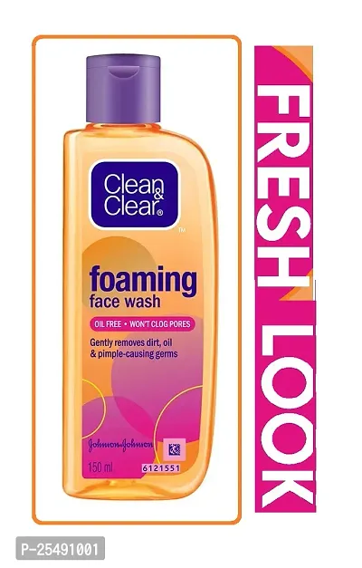 Clean  Clear Foaming Face Wash 150 ml-thumb0