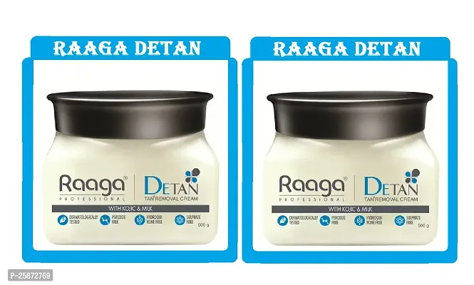 Raaga Professional De-Tan Cream 500gm  Pack of-2-thumb0