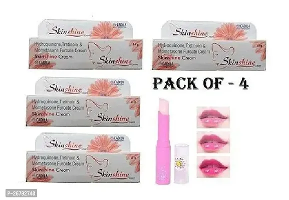 SkinShine Cadila Cream 15 Gm (Pack Of-4) with Baby Lipbam
