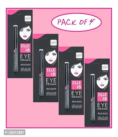 ELLE 18 Eye Drama Kajal (Pack Of-4)