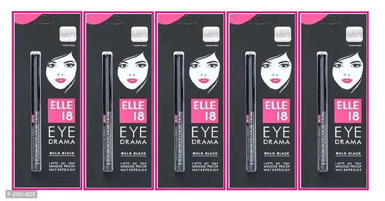 ELLE 18 Eye Drama Kajal (Pack Of-5)