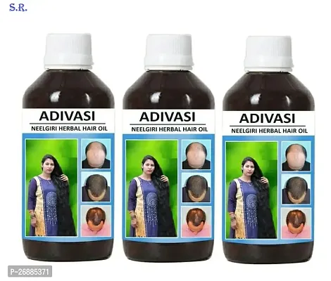 Adivasi Herbal Hair Oil 200 ml Pack Of-3-thumb0