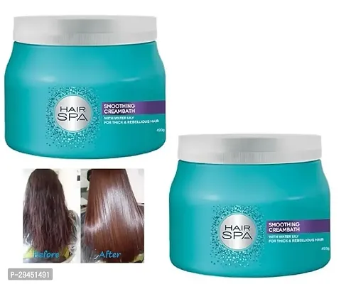 Professional  Hair Smoothing Cream Bath Hair Spa 490 gm Combo Pack-thumb0