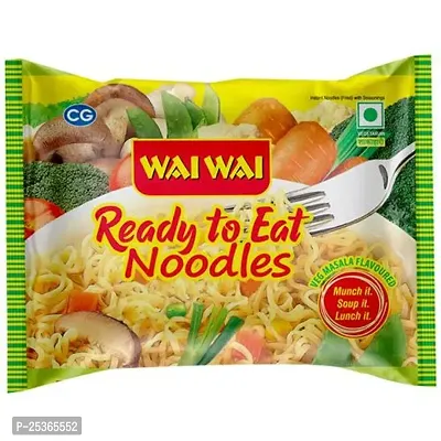 Wai Wai Instant Noodles, Veg Marsala Flavored 60gm Packages (Pack of 30)