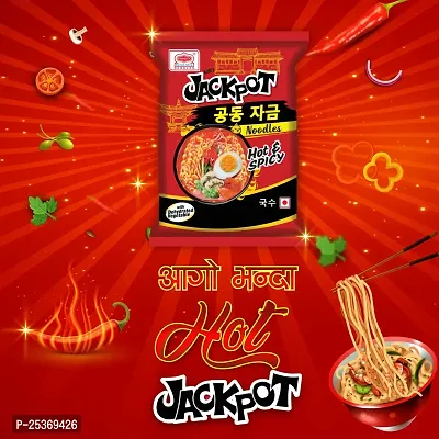 NEPALI JACKPOT 2X Hot  Spicy Cheese Flavour Instant Noodle Hot Chicken-100gmX10(Pack of 10)|Imported-thumb4